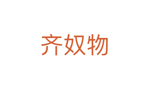 齐奴物